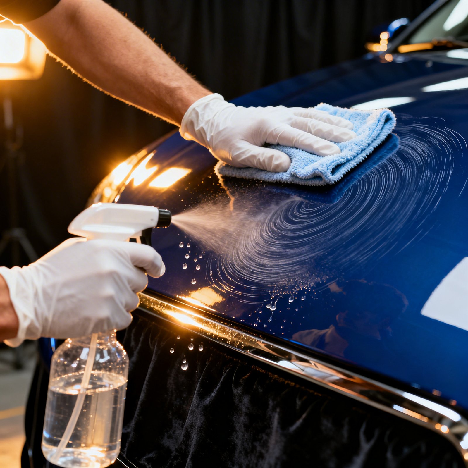 Paint Protection Film In Brampton Car Paint Correction Process Removing Swirl Marks Before Ceramic Coating Or Paint Protection Film Application