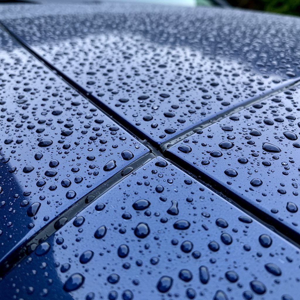 Paint Protection Film In Hamilton Paint Protection Film In Hamilton Displaying Water Resistance And Protection Against Damage On Car Surface